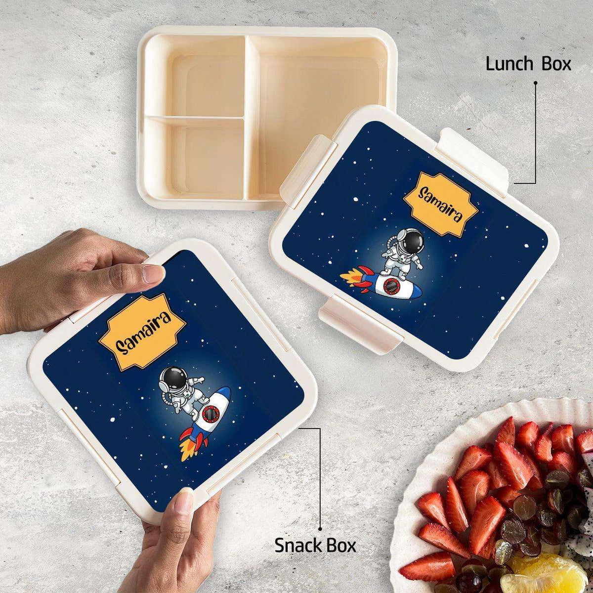 Return Gift - Custom Lunch Box and Snack Box - Chatterbox Labels - Lunch Box