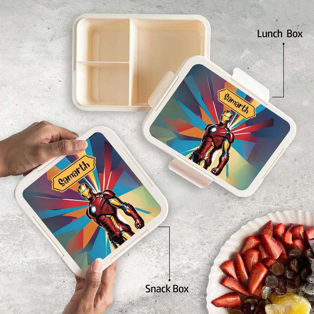 Return Gift - Custom Lunch Box and Snack Box - Chatterbox Labels - Lunch Box