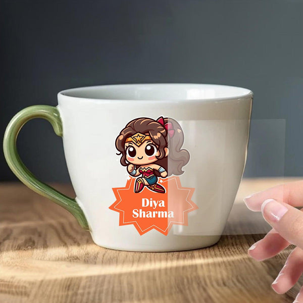 Personalised Embossed Stickers - Chatterbox Labels - Ink Transfer Labels