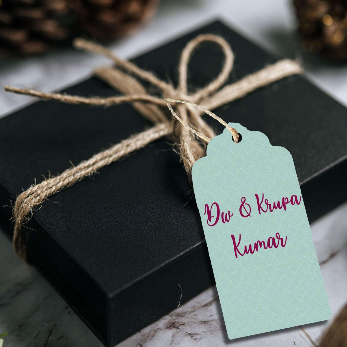 Premium Personalised Gift Tags - Caged Blossom - Set of 15 - Chatterbox Labels - Gift Tags