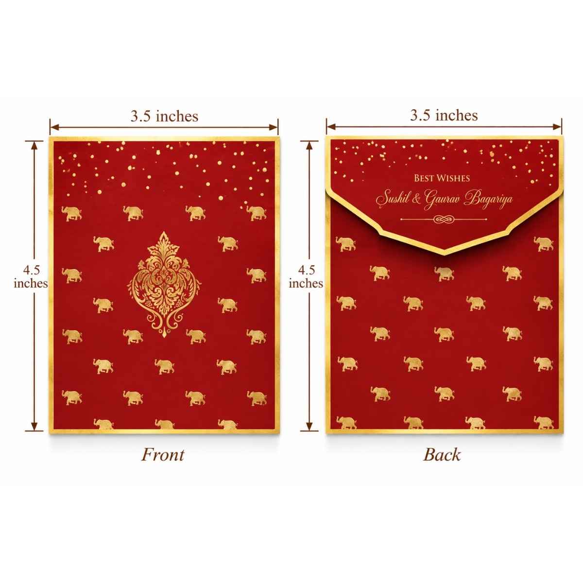 Luxe Gold Foil Money Envelopes - Royal Parade