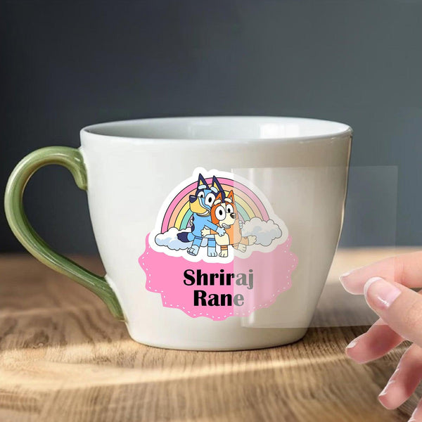 Personalised Embossed Stickers - Chatterbox Labels - Ink Transfer Labels