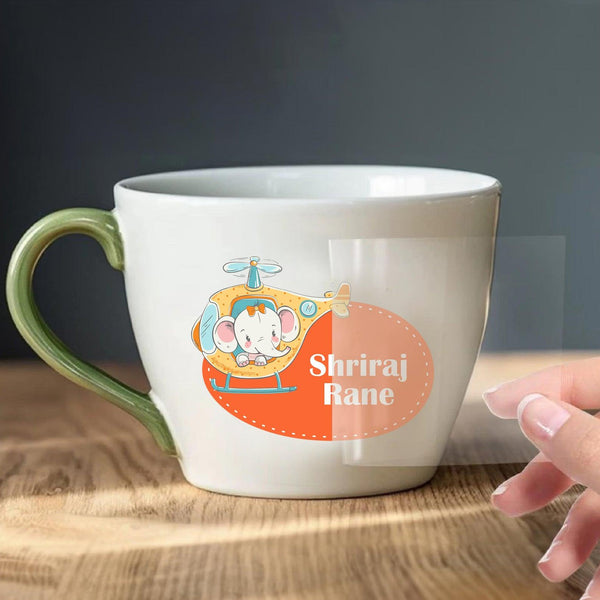 Personalised Embossed Stickers - Chatterbox Labels - Ink Transfer Labels