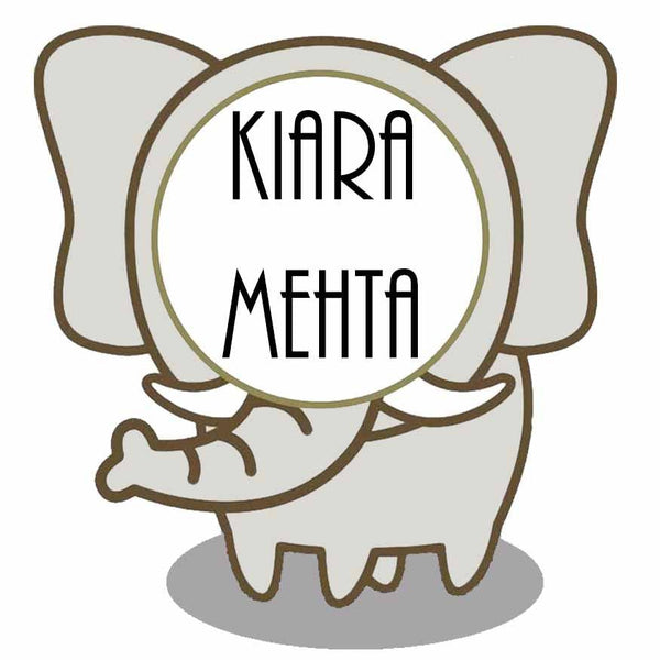 Waterproof Personalised Custom Shape Stickers- Baby Elephant Shape - Set of 25 - Chatterbox Labels - Design Labels & Stickers