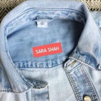 Custom Heat Transfer Clothing Labels for Fabric - Chatterbox Labels - Clothing Labels