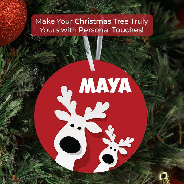 Personalized Christmas Ornaments - Chatterbox Labels - Ornament