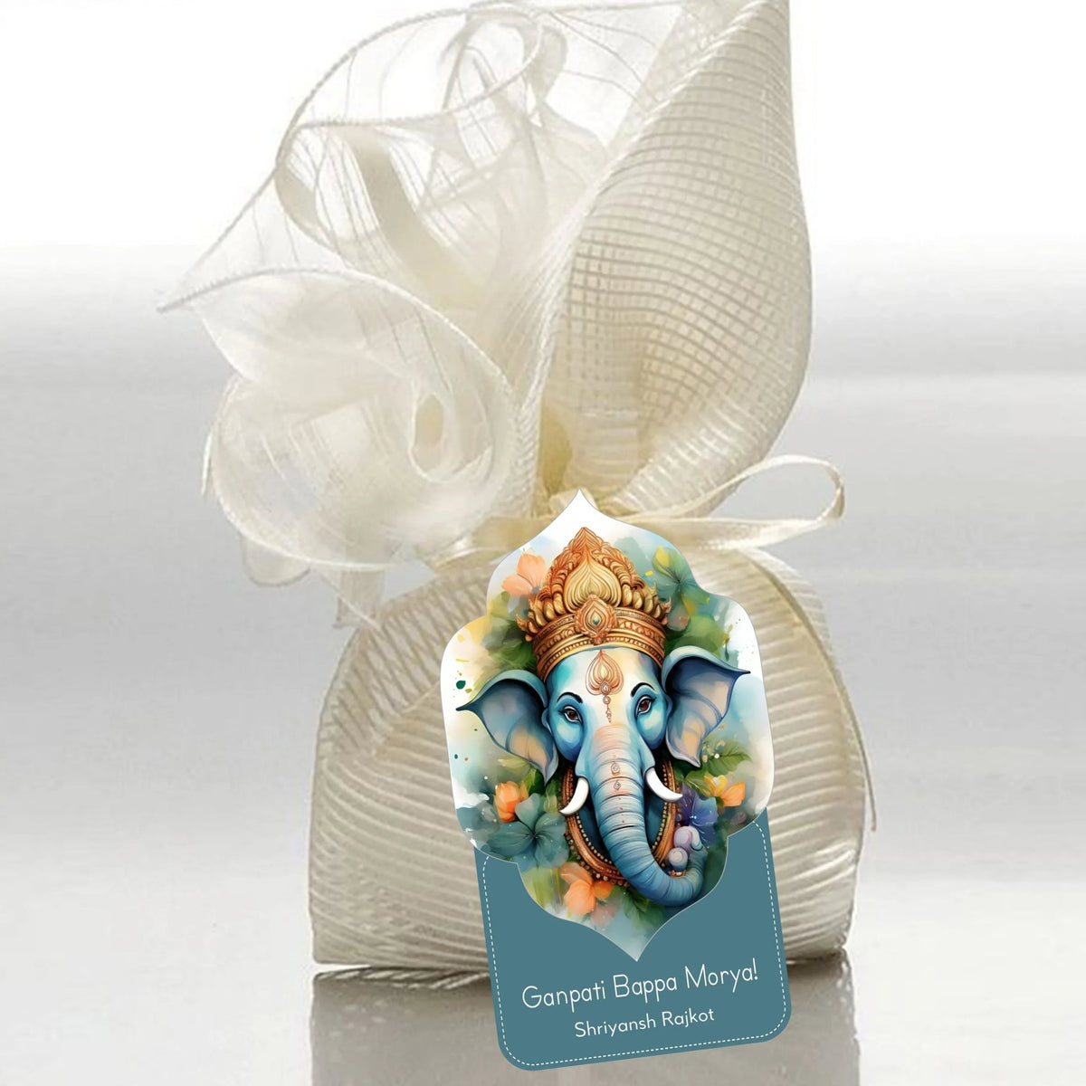 Ganesh Chaturthi Gift tags / Gift Stickers - Neel Ganesha - Chatterbox Labels - Gift Tags