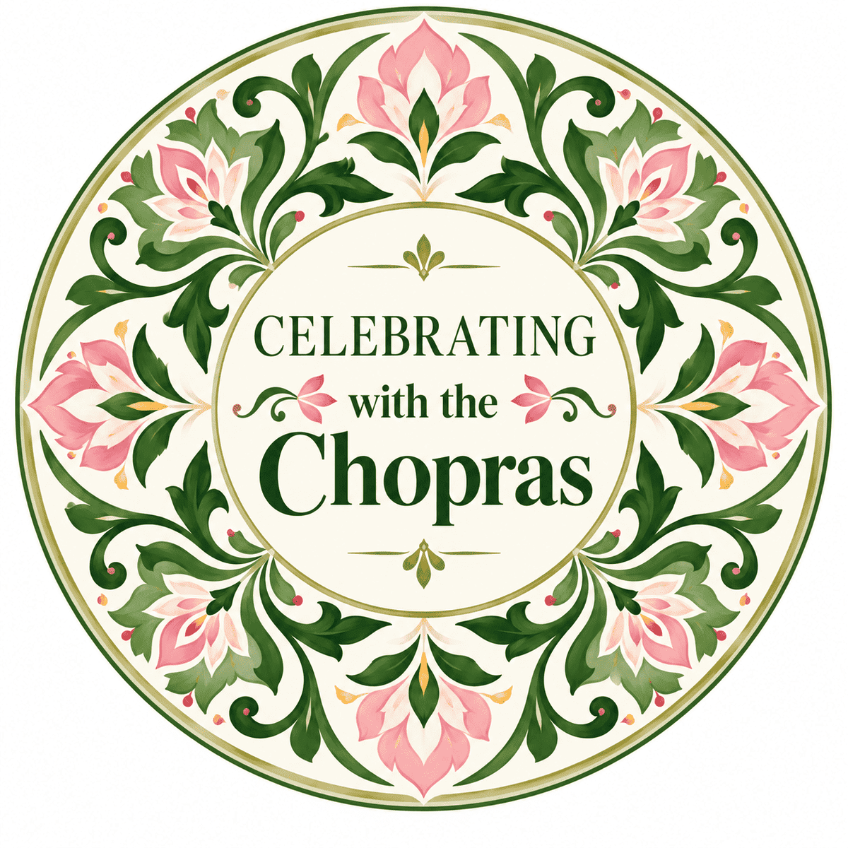 Personalised Coasters - Floral Royale - Set of 6 - Chatterbox Labels-Coasters