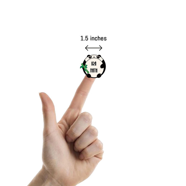 Waterproof Personalised Custom Shape Stickers - Panda Shape - Set of 25 - Chatterbox Labels - Design Labels & Stickers