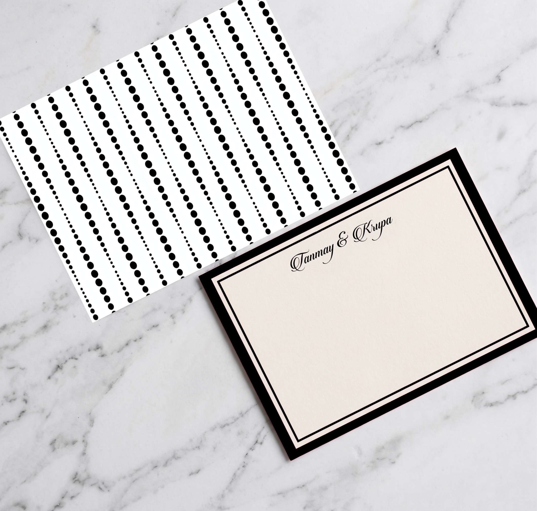 Personalised Note Cards With Envelopes - Dotline Chic