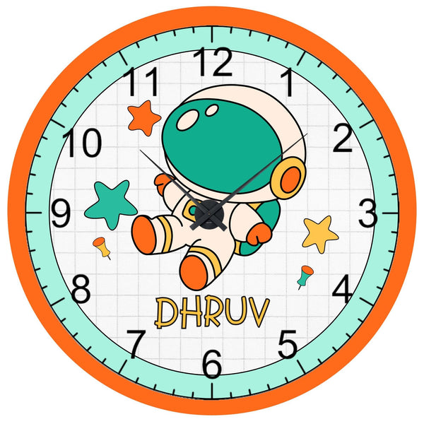 Personalised Acrylic Wall Clock - Explorer Time - Chatterbox Labels - Wall Clock
