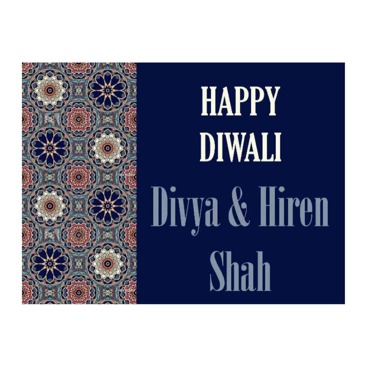 Happy Diwali Gift Tags/Gift Stickers - Motif design