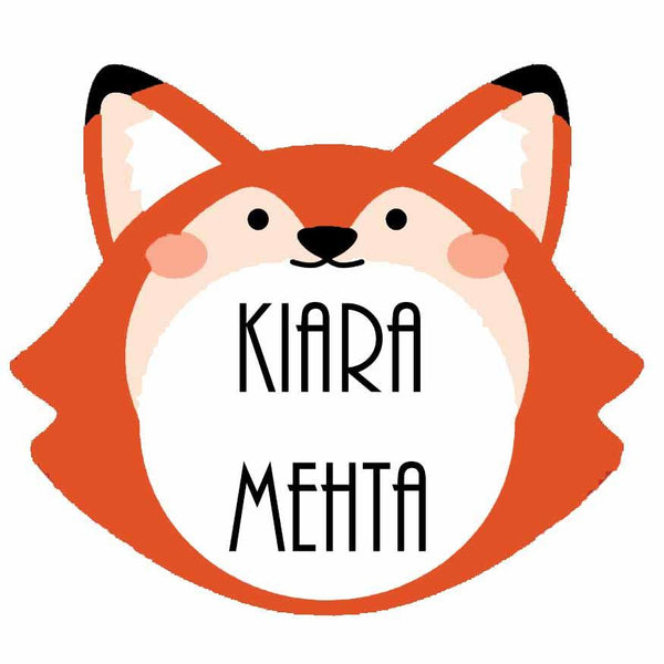 Waterproof Personalised Custom Shape Stickers - Fox Shape - Set of 25 - Chatterbox Labels - Design Labels & Stickers