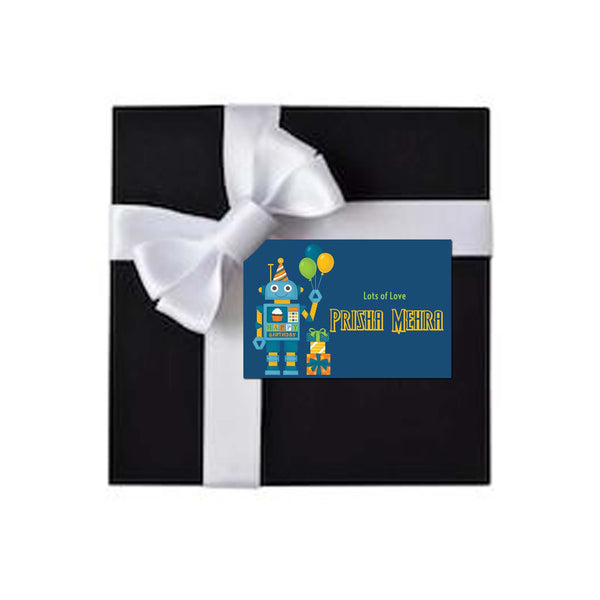 Gift tags / Gift Stickers - Balloon Bot theme - Chatterbox Labels - Gift Tags