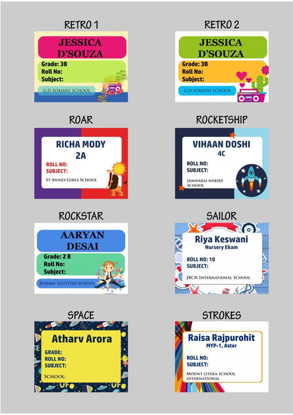 Book Labels & Stickers - Set of 20 - Chatterbox Labels - Book Labels