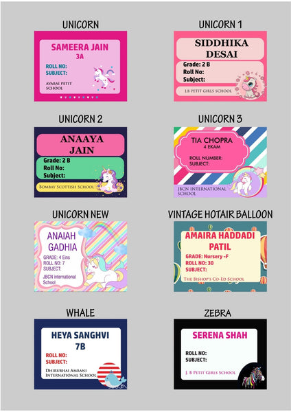 Book Labels & Stickers - Set of 20 - Chatterbox Labels - Book Labels