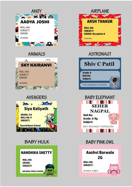 Book Labels & Stickers - Set of 20 - Chatterbox Labels - Book Labels