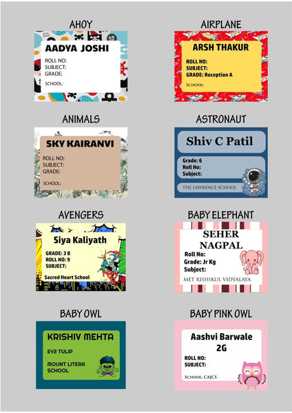 Book Labels & Stickers - Set of 20 - Chatterbox Labels - Book Labels