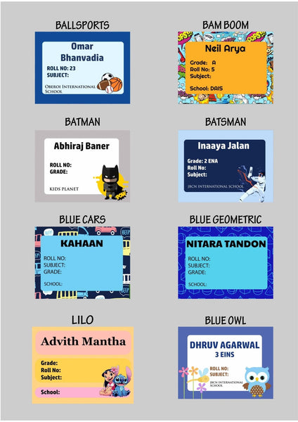 Book Labels & Stickers - Set of 20 - Chatterbox Labels - Book Labels