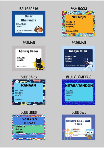 Book Labels & Stickers - Set of 20 - Chatterbox Labels - Book Labels