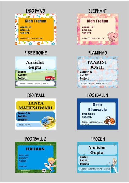 Book Labels & Stickers - Set of 20 - Chatterbox Labels - Book Labels