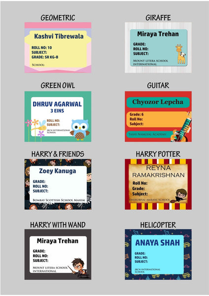 Book Labels & Stickers - Set of 20 - Chatterbox Labels - Book Labels
