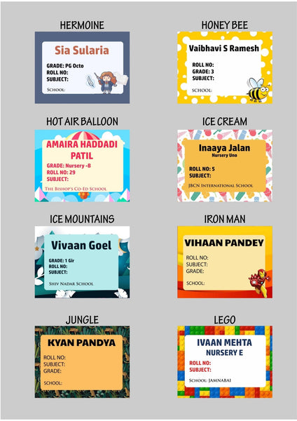 Book Labels & Stickers - Set of 20 - Chatterbox Labels - Book Labels