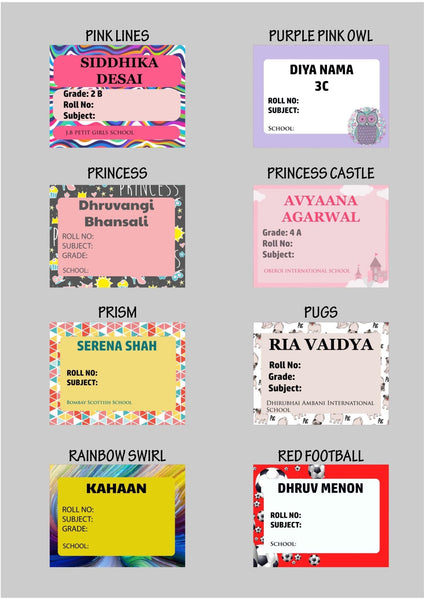 Book Labels & Stickers - Set of 20 - Chatterbox Labels - Book Labels