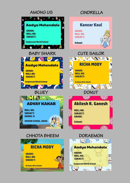 Book Labels & Stickers - Set of 20 - Chatterbox Labels - Book Labels