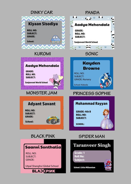 Book Labels & Stickers - Set of 20 - Chatterbox Labels - Book Labels