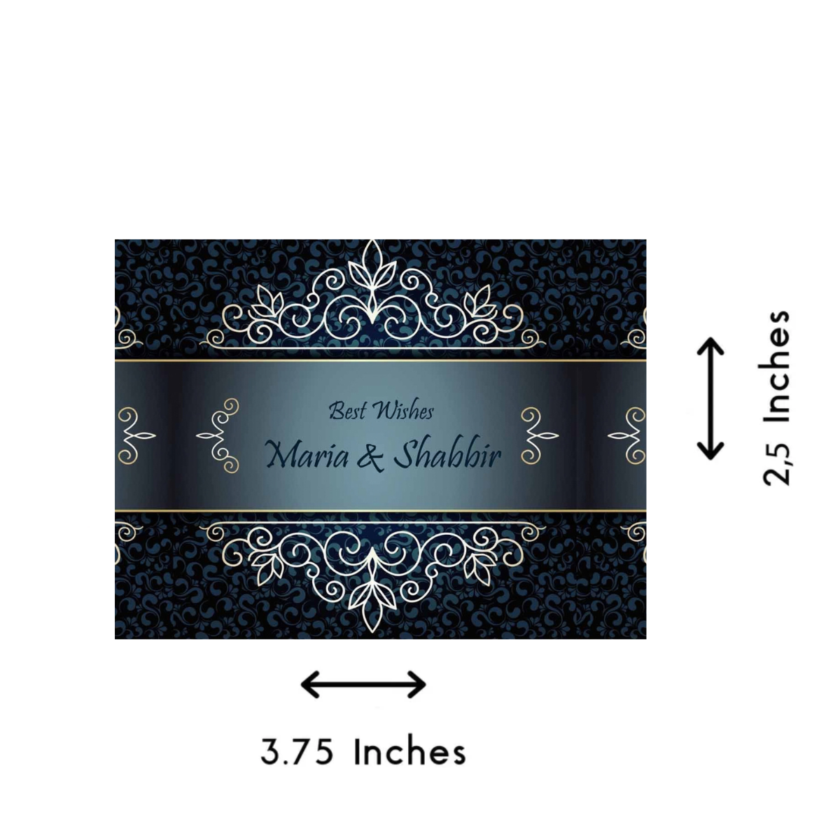 Gift tags / Gift Stickers - Blue Motif Design