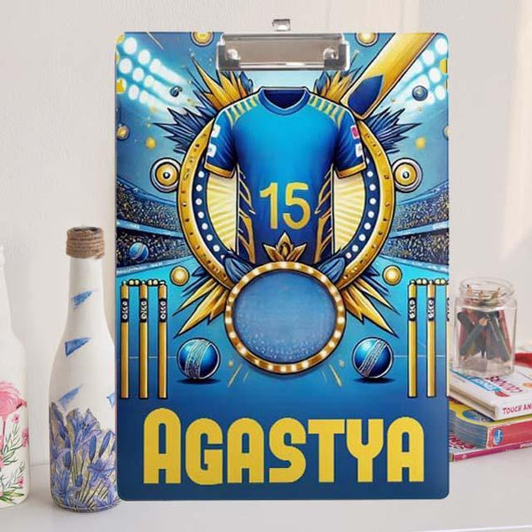 Custom Exam board - Cricket Mania - Blue Storm - Chatterbox Labels - Clipboard
