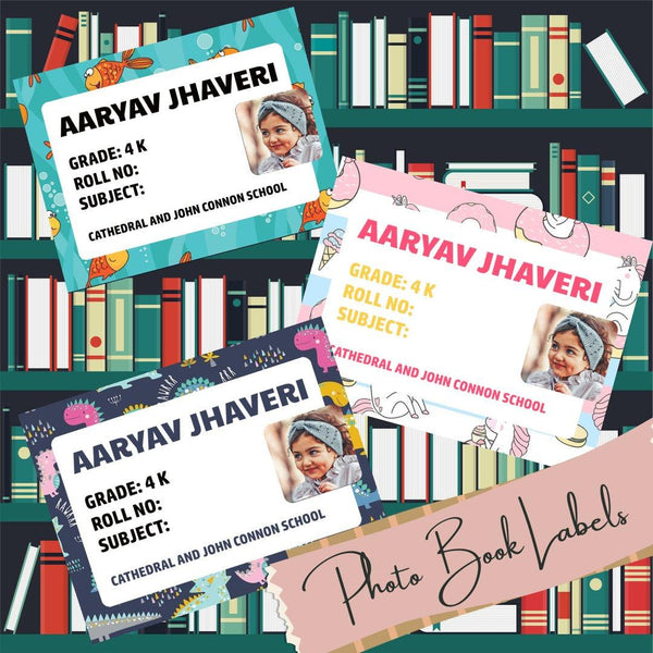 Personalized Book Labels with Photo - Chatterbox Labels - Book Labels