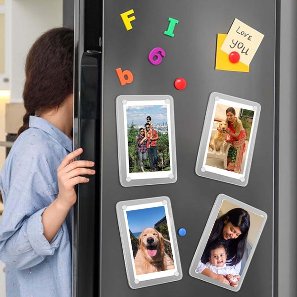 Personalised Fridge Magnets with Photos (Set of 6) - Chatterbox Labels - Fridge Magnets