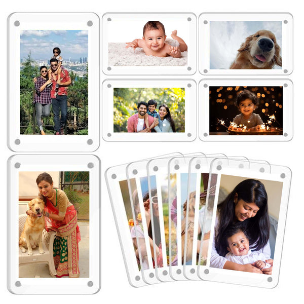 Personalised Fridge Magnets with Photos (Set of 6) - Chatterbox Labels - Fridge Magnets