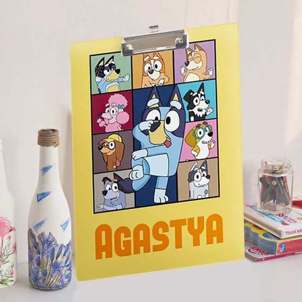 Custom Exam board - Bluey’s Study Buddy - Chatterbox Labels - Clipboard