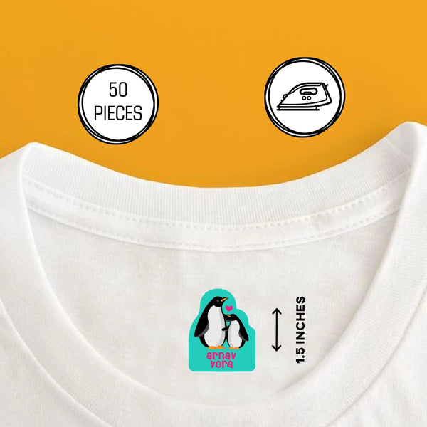 Design Heat Transfer Clothing Labels - Set of 50 - Chatterbox Labels - Clothing Labels