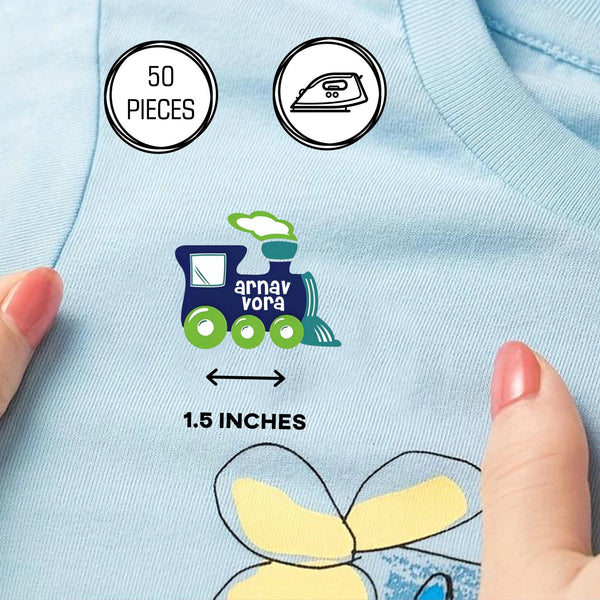 Design Heat Transfer Clothing Labels - Set of 50 - Chatterbox Labels - Clothing Labels