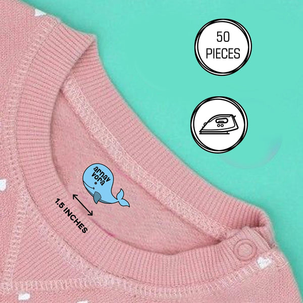 Design Heat Transfer Clothing Labels - Set of 50 - Chatterbox Labels - Clothing Labels