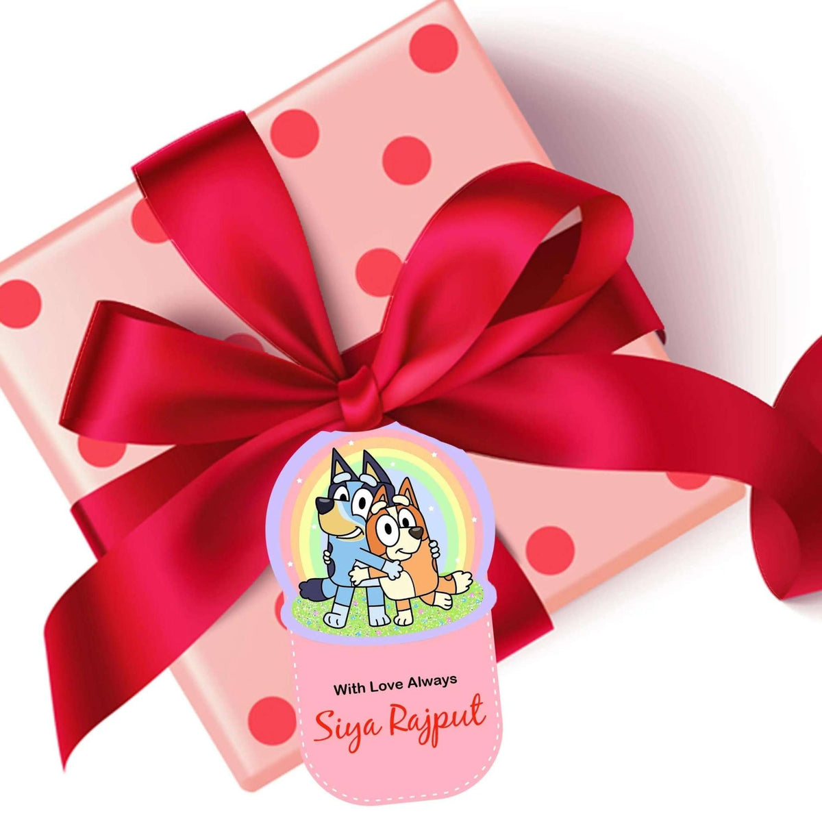 Die - Cut Gift Tags/Gift Labels - Bluey Design - Chatterbox Labels - Gift Tags