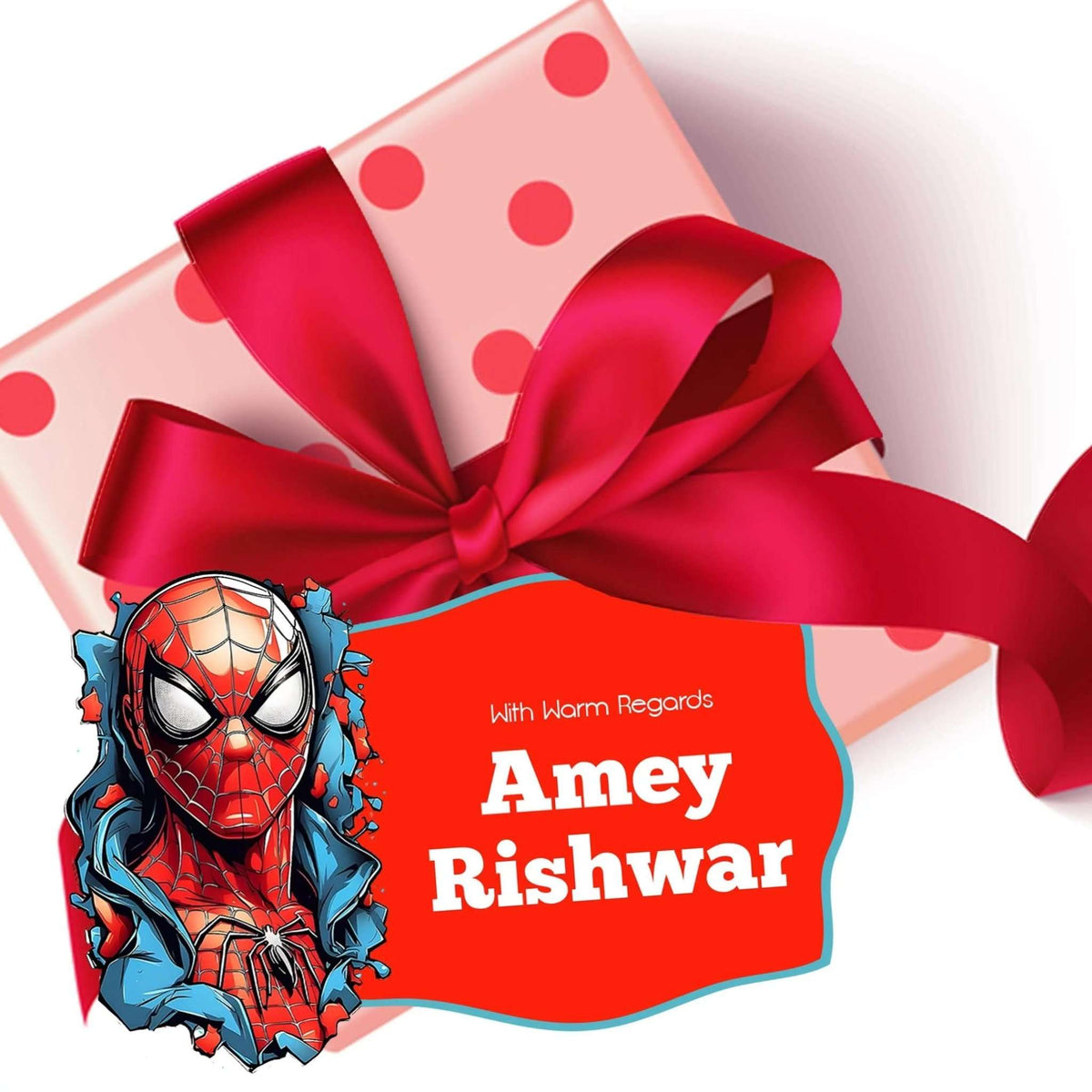 Die - Cut Gift Tags/Gift Labels - Spiderman Design - Chatterbox Labels - Gift Tags