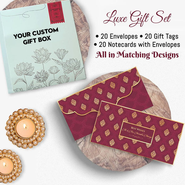 Luxe Diwali Gift Stationery Sets - Chatterbox Labels - Gift Tags