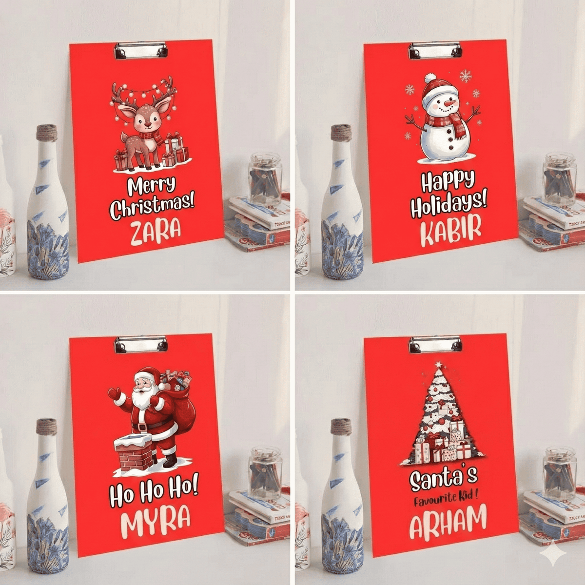 Custom Exam board - Christmas Theme - Chatterbox Labels - Clipboard
