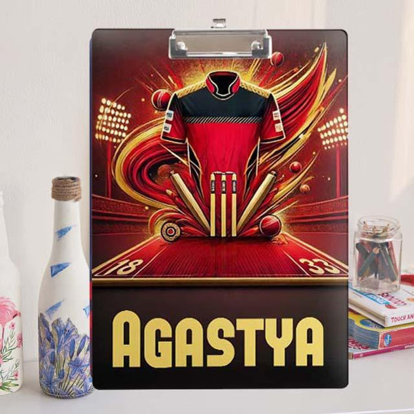 Custom Exam board - Cricket Mania - Royal Strikers - Chatterbox Labels - Clipboard
