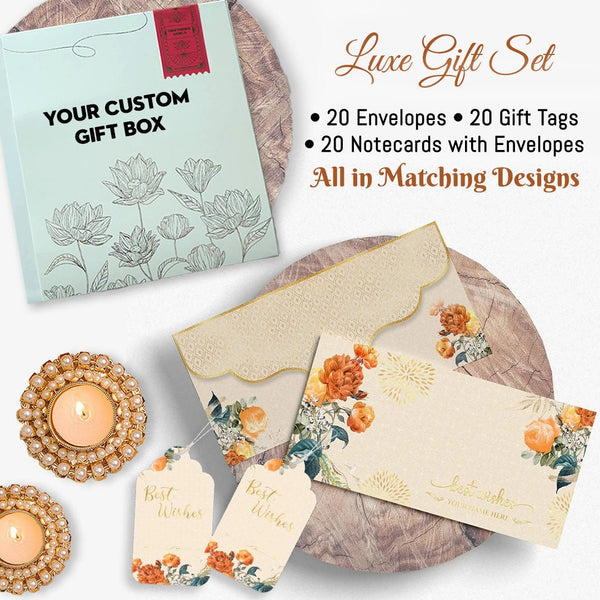 Luxe Diwali Gift Stationery Sets - Chatterbox Labels - Gift Tags