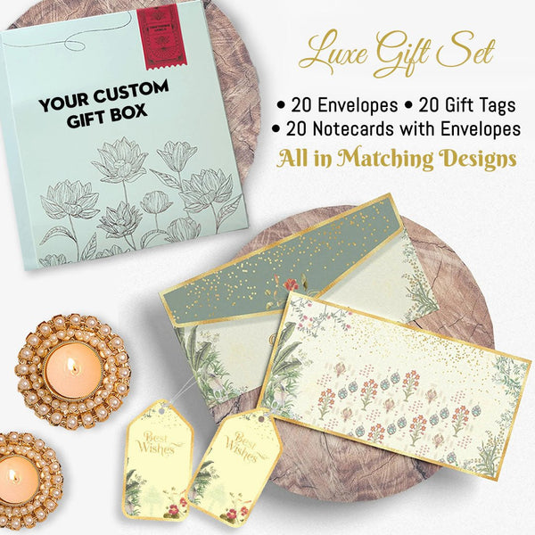 Luxe Diwali Gift Stationery Sets - Chatterbox Labels - Gift Tags