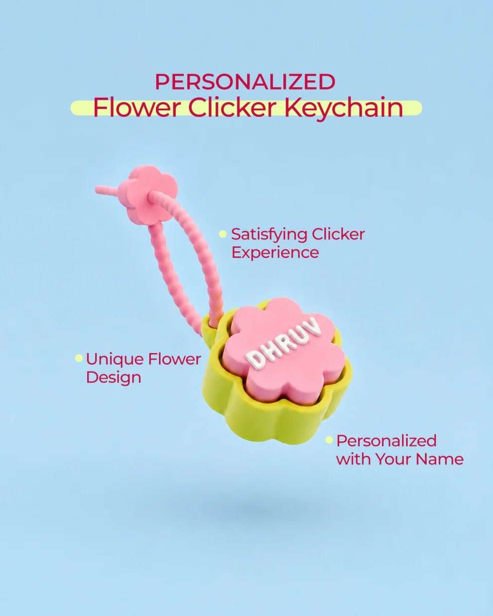 Clicker Keychain Name - Chatterbox Labels-easify_addon_product