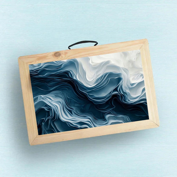 Custom Folding Desk - Crystal Tide Design - Chatterbox Labels - Folding Table