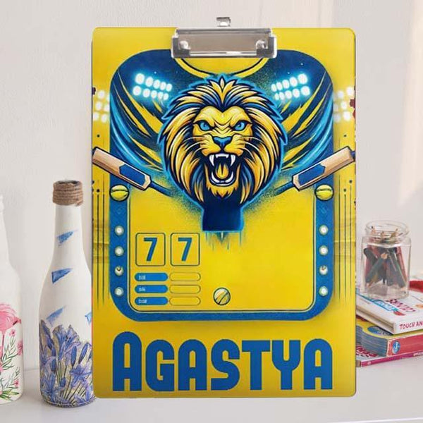Custom Exam board - Cricket Mania - Yellove Pride - Chatterbox Labels - Clipboard