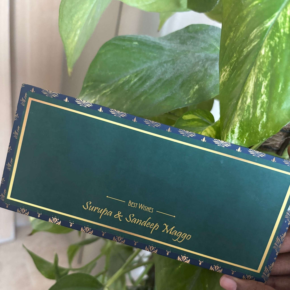 Personalised Money Envelopes - Royal Lotus Design - Chatterbox Labels - Envelopes